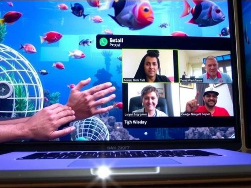 Tropical Fish Extravaganza Indian Community showing players in a virtual meetup